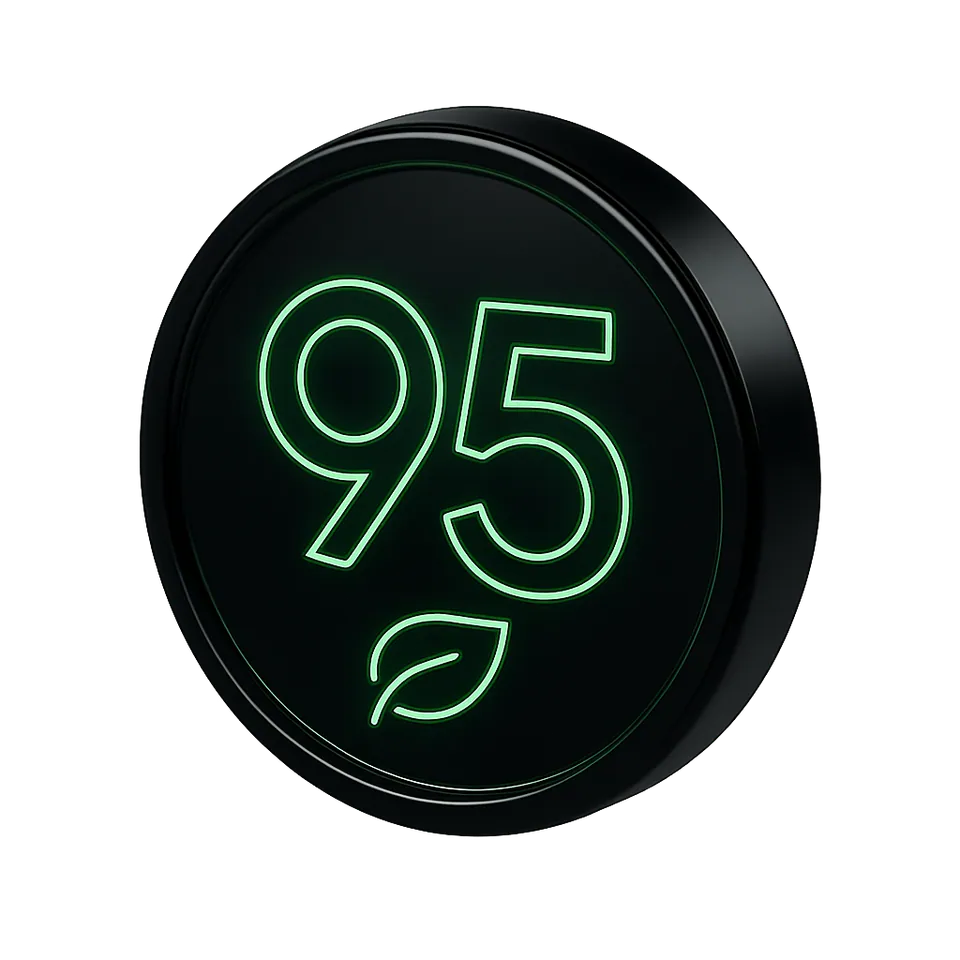 Driving score dial showing 95
